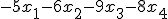 -5x_1-6x_2-9x_3-8x_4